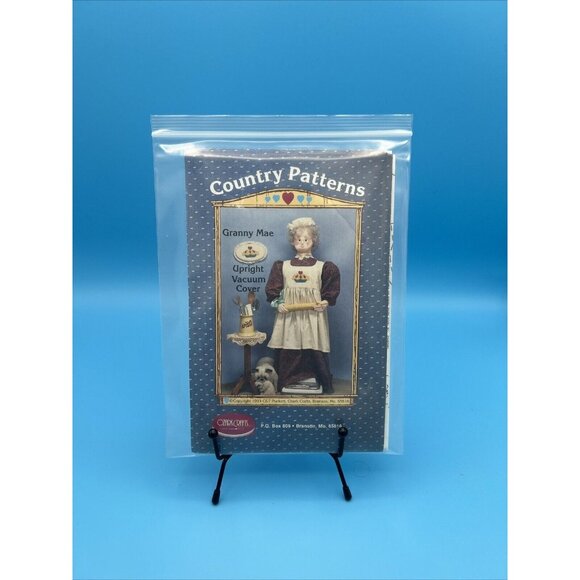 Vacuum Cover Sewing Granny PATTERN Vtg Ozark Crafts #113 Must Sew USA Made RARE - Picture 1 of 2